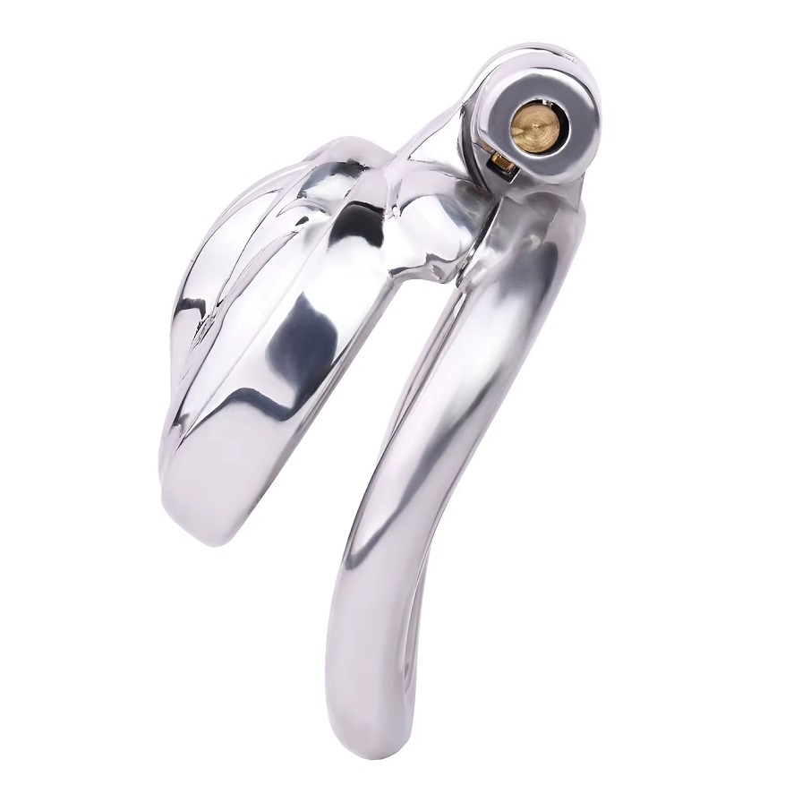 Material: 304 Stainless steel &... FAAK - Pussy Metal Chastity Cage 45mm - Black photo-2