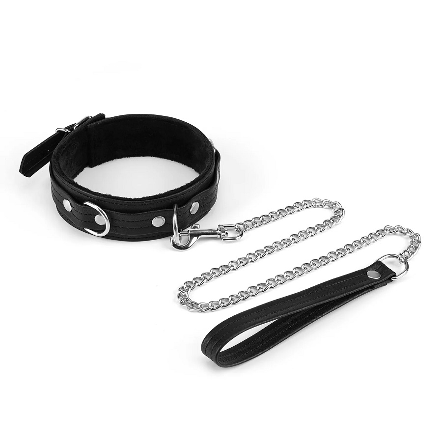 Liebe Seele - Black Bond Collar w Leash
