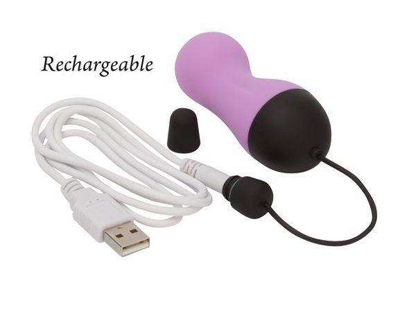 This wireless, waterproof vibrating egg with 10 powerful fun... Simple & True - Remote Control Egg - Purple photo-5