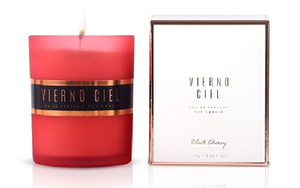 Soy candle with pheromones. Create a soft atmosphere with th... Vierno Ciel - Soy Candle Black Cherry - 100g photo-7