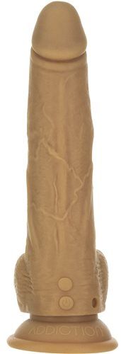 The thruster is finally here – with remote control accessibi... Naked Addiction - 9'' Thrusting Dong w/Remote - Caramel photo-4