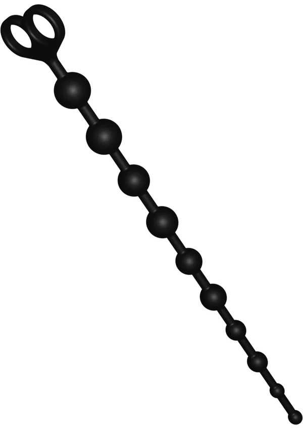 ToyJoy - Flexible Anal Beads - Black photo-2