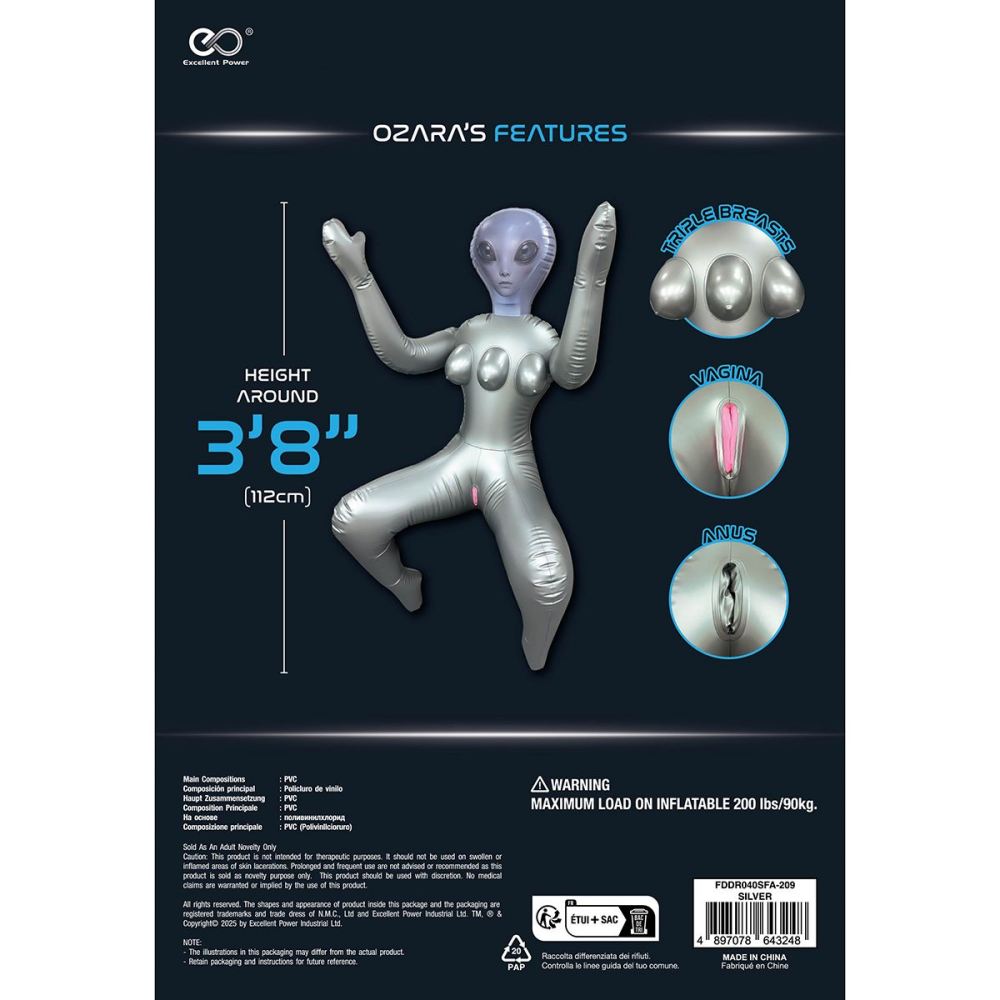 NMC - Infinity Ailen Infantable Doll - Silver photo-17