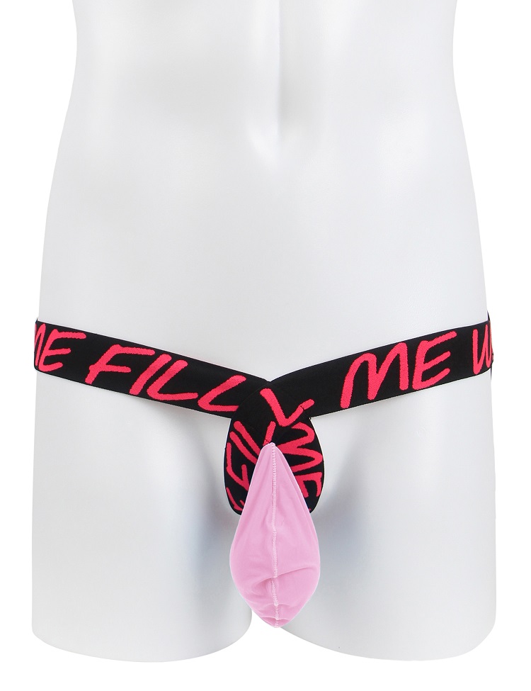Sexy men thong underwear with jock strap back
Ice silk fabr... Ohyeah - Tiny Jockstrap - Pink - M photo-6