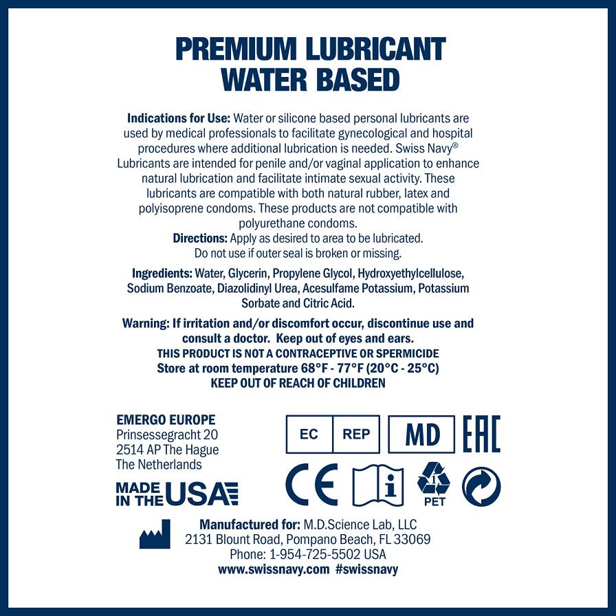 Swiss Navy - Water-Based Lubricant - 30ml photo-3