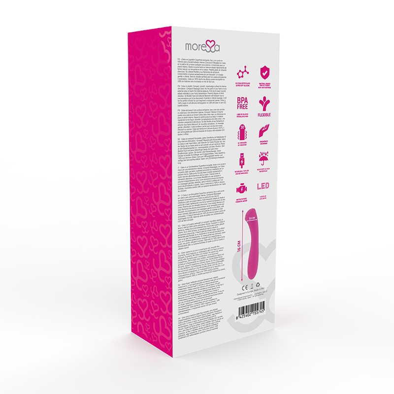 Celso is going to be your favourite toy!
A compact, smooth ... Moressa - Celso Clitoral Massager - Pink photo-3