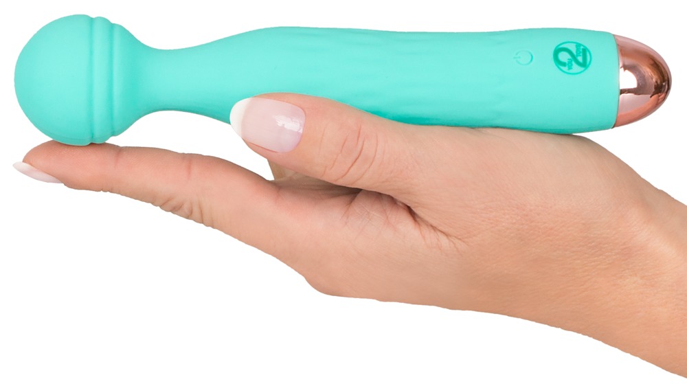The small massager for a handbag!
Green mini vibrator with a... Cuties - Flexible Head Mini Vibrator - Green photo-3