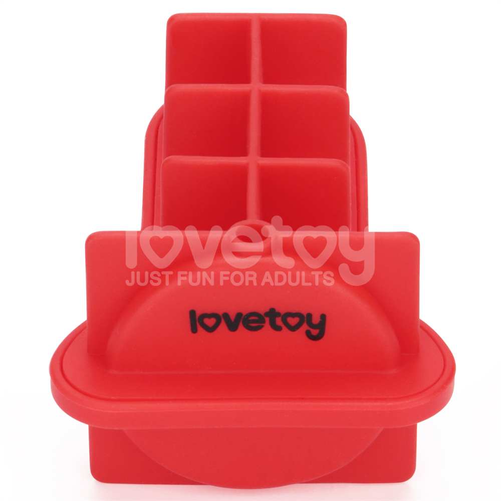 Bring a cheeky touch to any party with this mini penis-shape... Lovetoy - Mini Penis Chocolate Ice Tray - Red photo-3