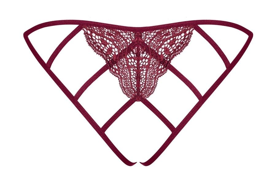 Are you looking for absolutely amazing panties? You can stop... Obsessive - Miamor Crotchless Panties - Ruby - S/M photo-8