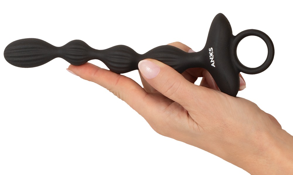 ANOS - Jump 震动后庭串珠 - 黑色 照片-2