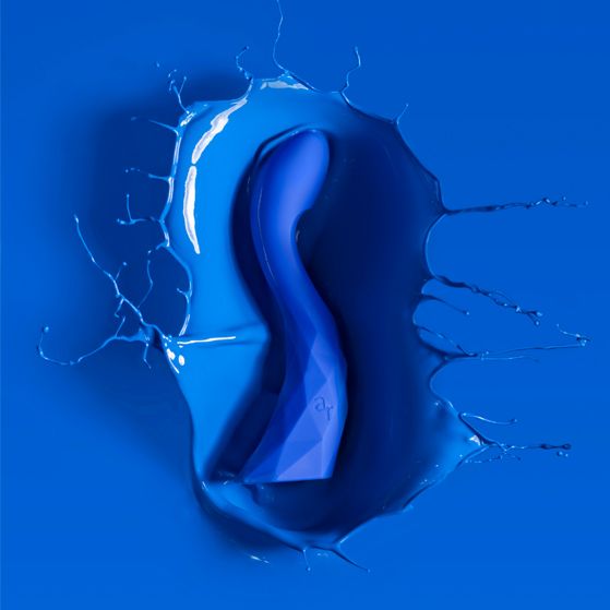 Powerful vibrations in a stunning rechargeable form that is ... Lamourose - Prism V - Azure photo-5