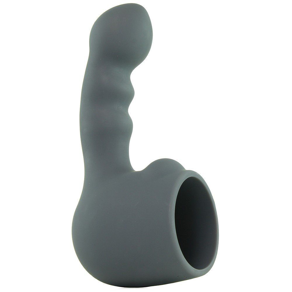 Le Wand Weighted Silicone Attachments are designed to fit sn... Le Wand - Ripple Weighted Silicone Attachment - Grey photo-5