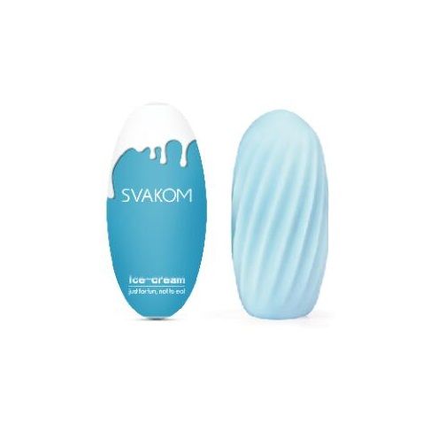Looks like an ice-cream for discreet carrying. But inside it... SVAKOM - Hedy - Blue photo-2