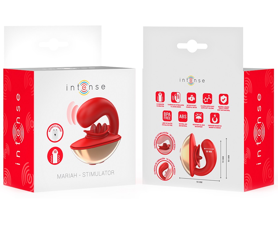 Intense - Mariah 陰蒂刺激震動器 - 紅色 照片-8