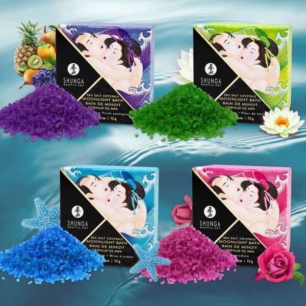 The bathroom acquires a new dimension with these perfumed an... Shunga - Crystal Bath Salt Exotic Fruits - 75g photo-3
