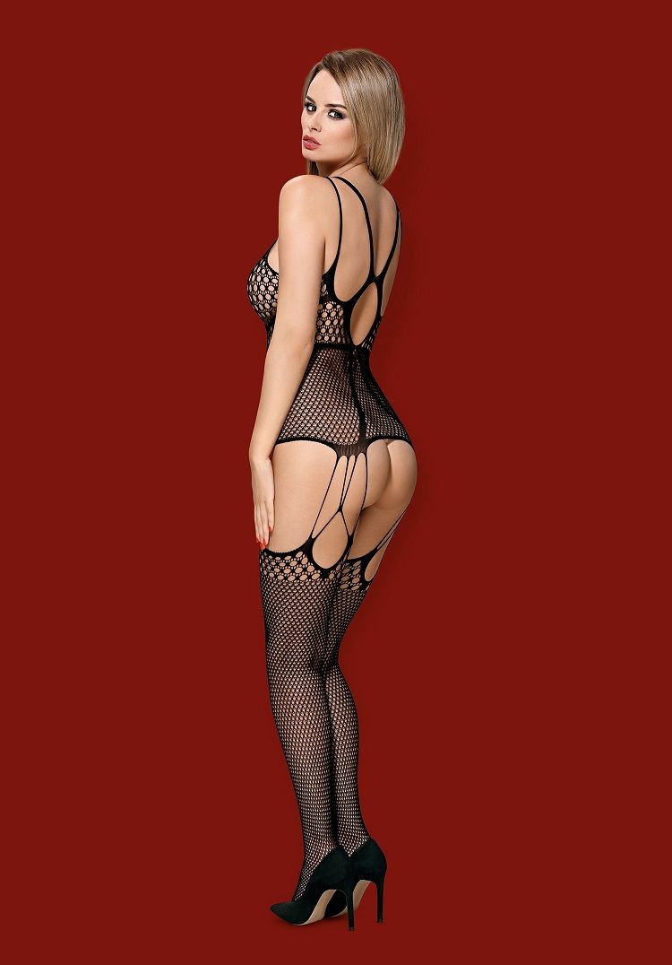 Temperature’s rising! This amazing bodystocking knows how to... Obsessive - Bodystocking N117 - Black - S/M/L photo-6