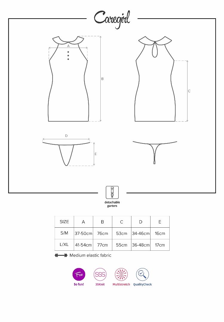 Heart palpitations, sweaty palms and naughty thoughts… These... Obsessive - Caregirl Set 5pcs - L/XL photo-9