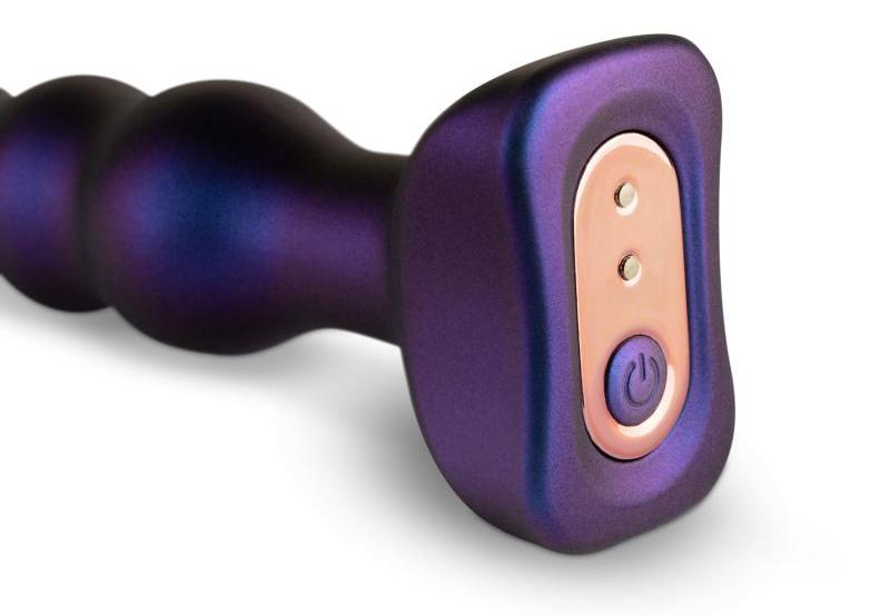 Experience unique and arousing stimulation with this vibrati... Hueman - Space Invader Vibro Plug - Purple photo-4