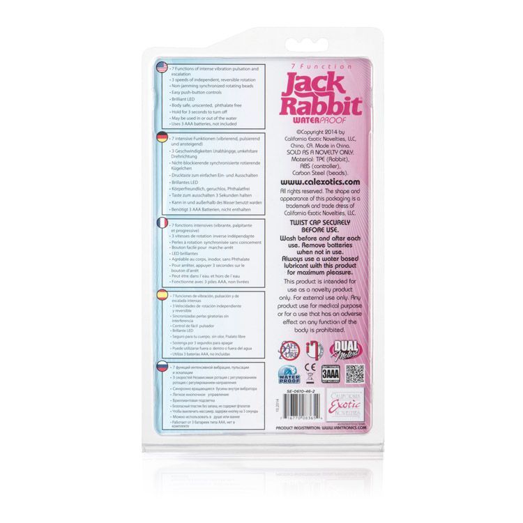 Explore your wildest intimate desires with the 7 Function Ja... CEN - 7 Function Jack Rabbit - Pink photo-7