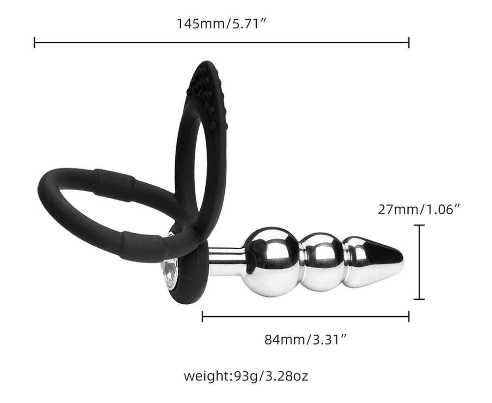 MT - Beaded Plug w Silicone Ring photo-7