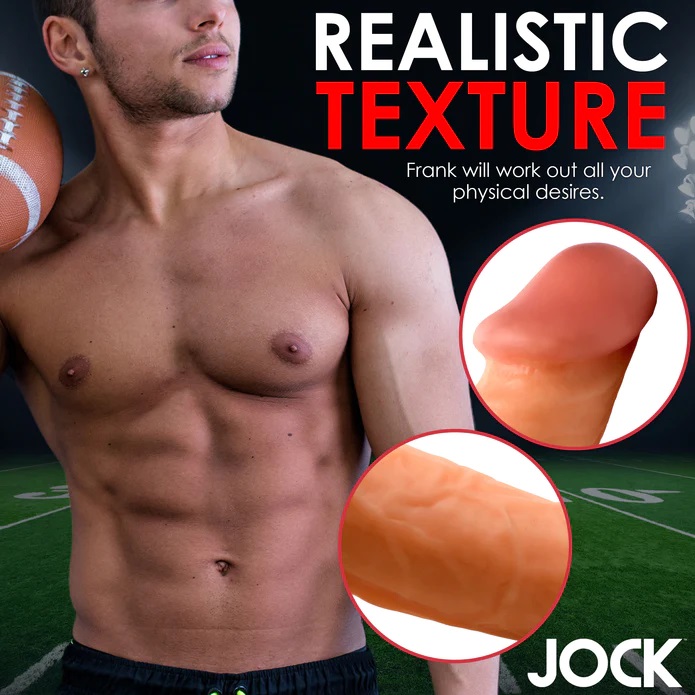 Score every time with Football Frank! He's got the perfe... Jock - 6.75" Football Frank Dildo w Balls - Flesh photo-5