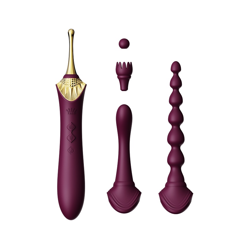 Zalo - Bess 2 Heating Dual Vibrator - Velvet Purple