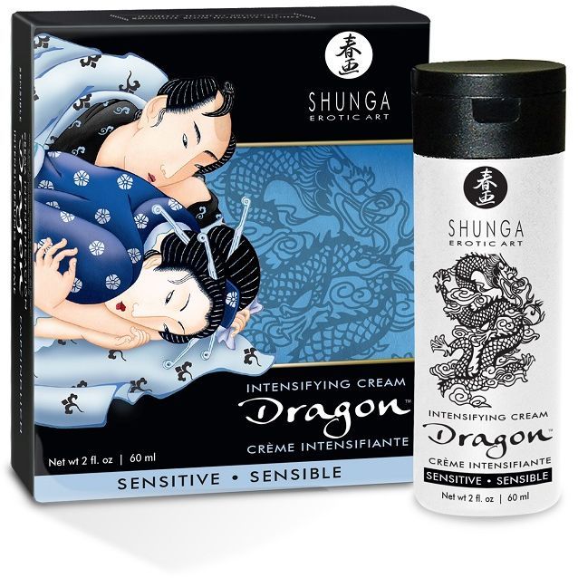 Many couples seek a milder “Fire & Ice” sensation effect to ... Shunga - Dragon Sensitive Cream - 60ml photo