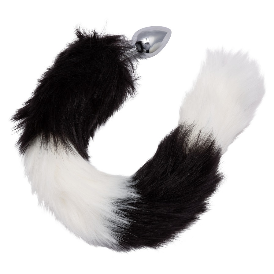 CEN - Running Wild Fox Tail Plug - Black/White