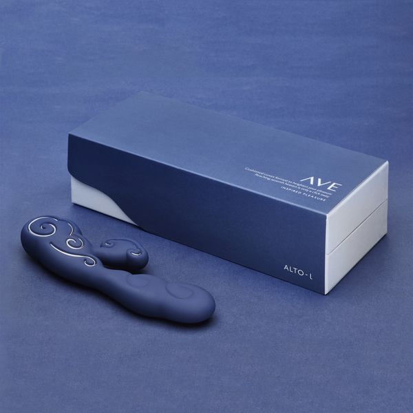 Massaging motion signals you to surrender to rhythmic pulses... Ave - Alto Vibrator L - Blue photo-3