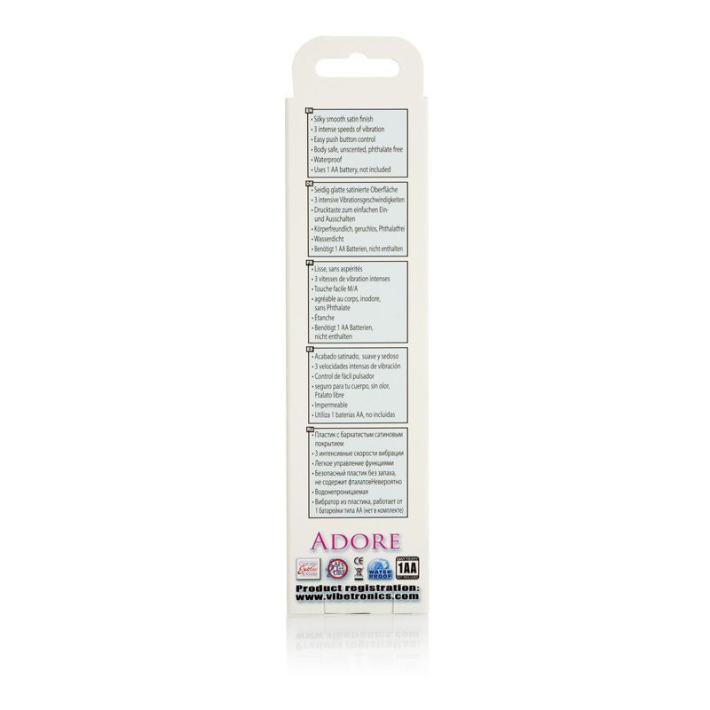 With a silky smooth, Satin Finish™, the Body & Soul™ Ado... CEN - Body & Soul Adore G-spot Vibe - Pink photo-9