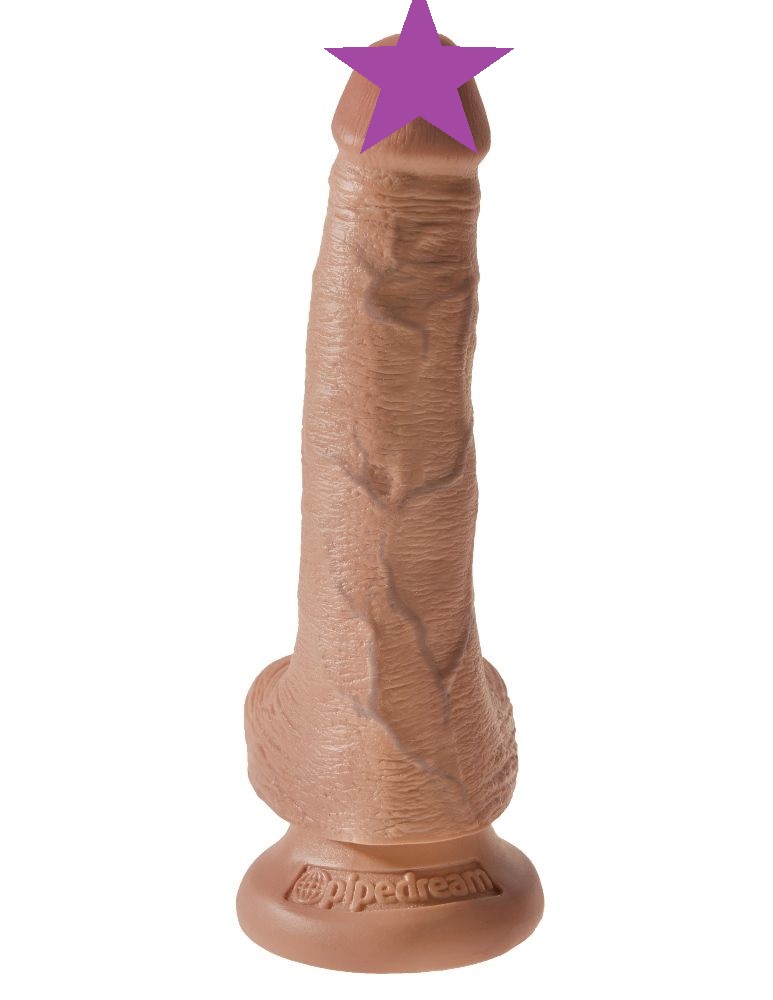 Do you want your first dildo to look and feel just like the ... King Cock - 6″ Cock With Balls - Caramel photo-2