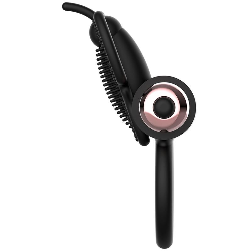 Take control of your lover's pleasure !! Take it anywher... Coquette - Butterfly Vibro Ring - Black photo-4