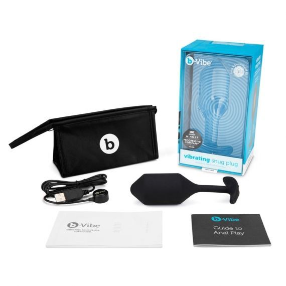 Combine the feeling of fullness and vibrations to experience... B-Vibe - Vibrating Snug Plug 4 - Black photo-8