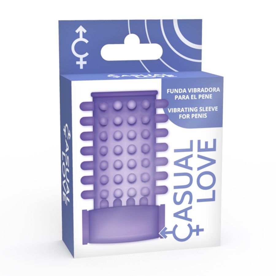 Erection support, incredible vibrations and explosive orgasm... Casual Love - Vibro Sleeve - Purple photo-4