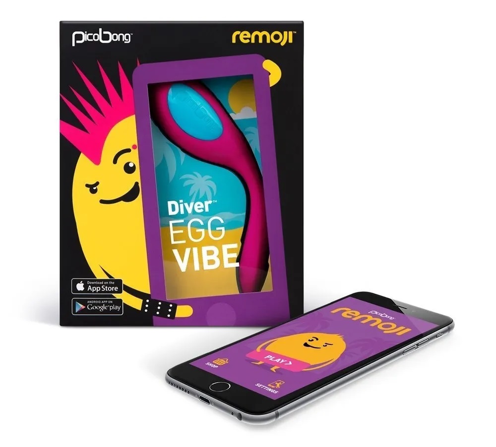 From LELO’s fun and funky sister-brand PicoBong comes the ap... PicoBong - Remoji Diver Egg Vibe - Cerise photo-2