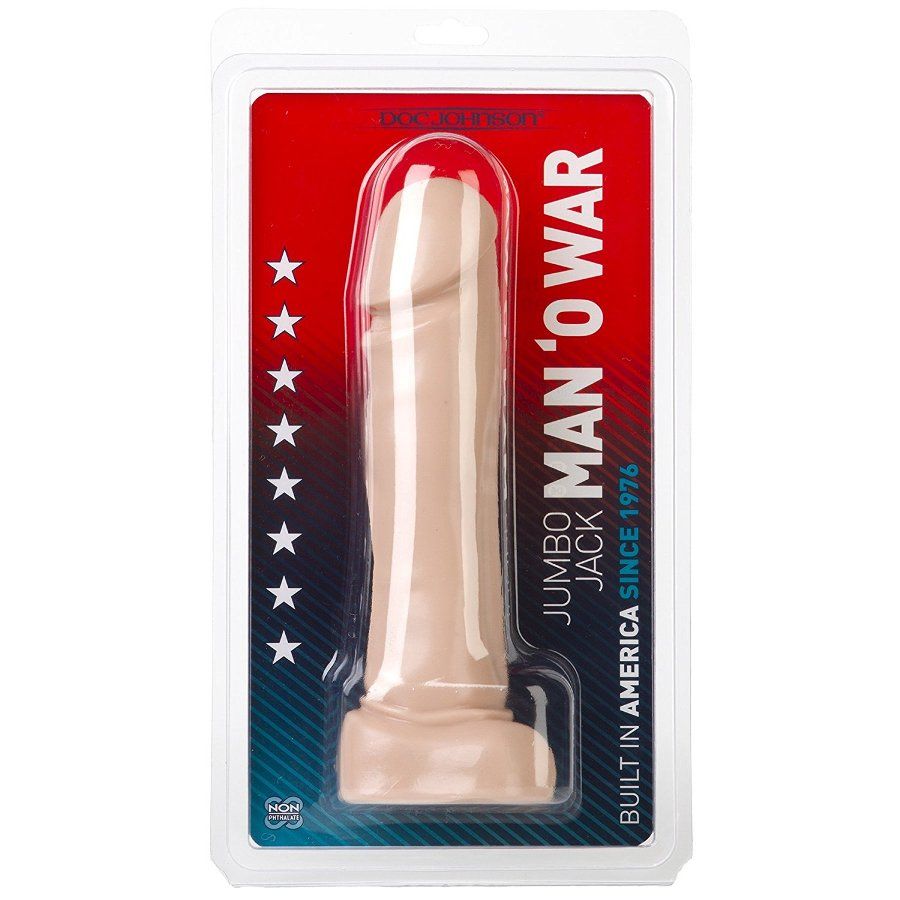 Doc Johnson - Man-Of-War Huge Dong 10″ - Flesh photo-2