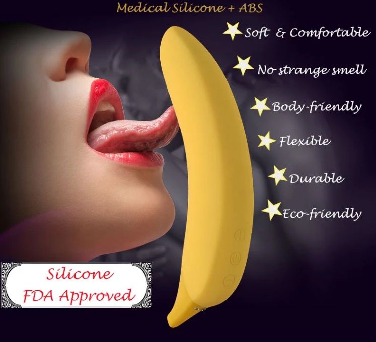 This vibrator is made of medical silicone, which has passed ... Aimec - Banana Shaped Vibrator photo-7
