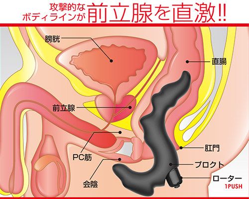 Easy to insert body line attacks lower body
A new generation... A-One - Procto Vibrating Tip Anal Plug photo-3