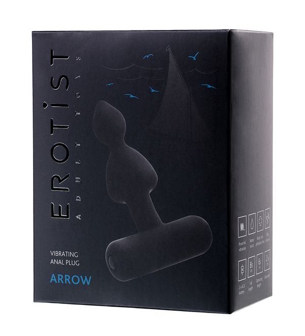 Erotist - Arrow 后庭震动器 - 黑色 照片-11