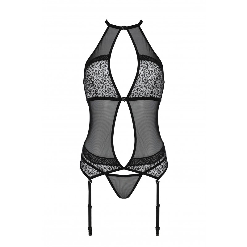 You will blossom at the sight of this corset on you. Satara ... Passion - Satara Corset - Black - S/M photo-3