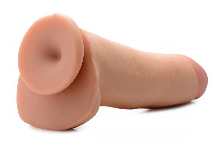 Girth and length that are out of this world! This beautiful ... USA Cocks - 12″ Ameriskin Dual Density Dildo - Flesh photo-3