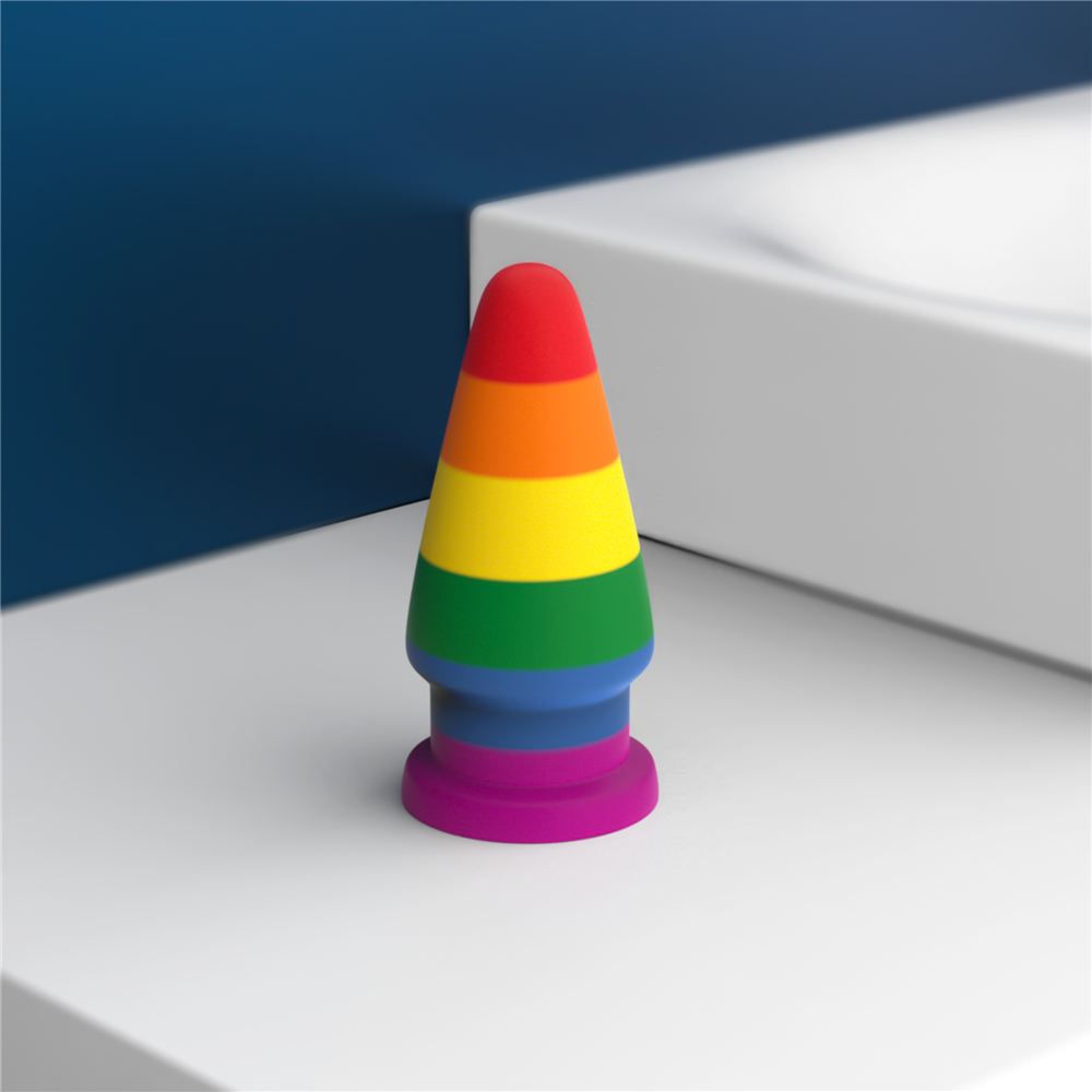Lovetoy - 6" Prider Anal Plug - Rainbow photo-8