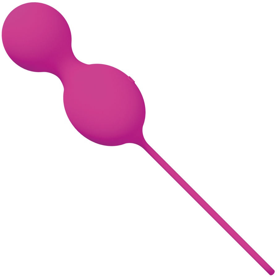 OVO L3 Silicone Love Balls are offset love balls that offer ... Ovo - L3 Love Kegel Balls - Fuchsia photo-2