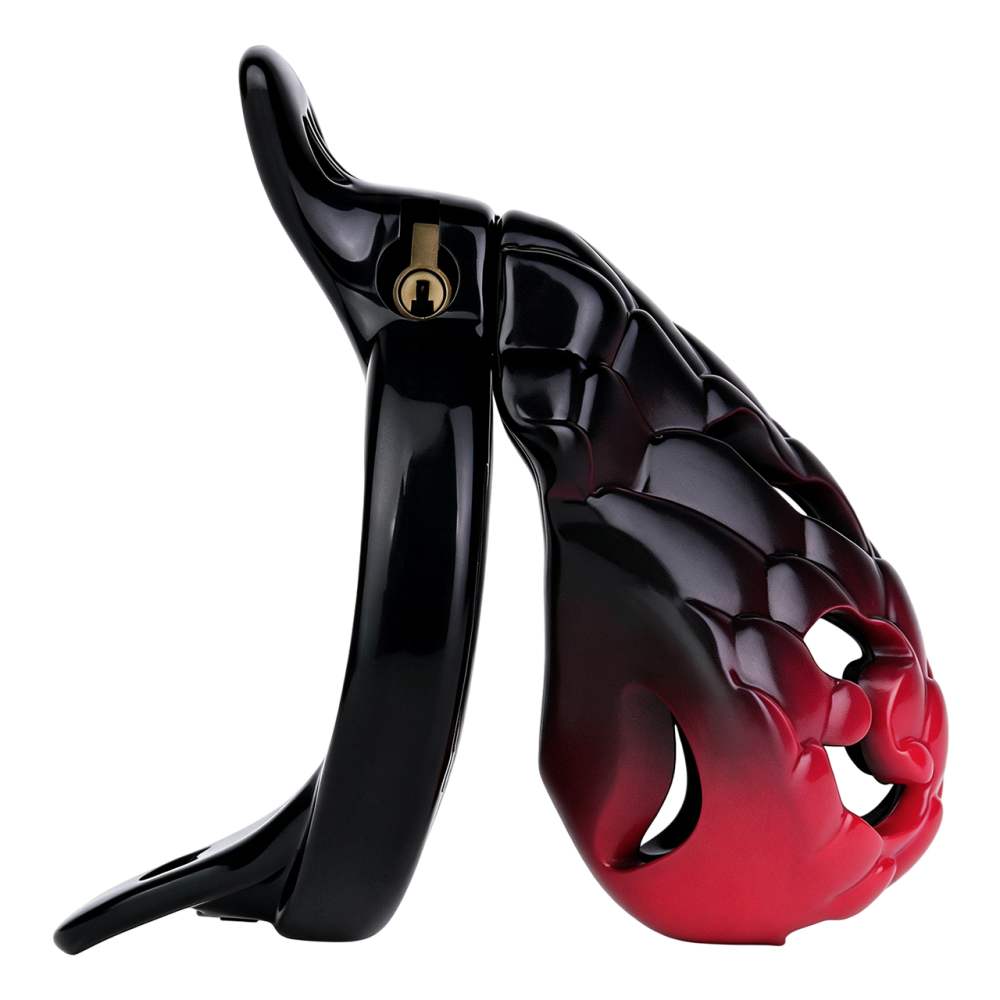 FAAK - Dragon Resin Chastity Cage S - Black photo-4