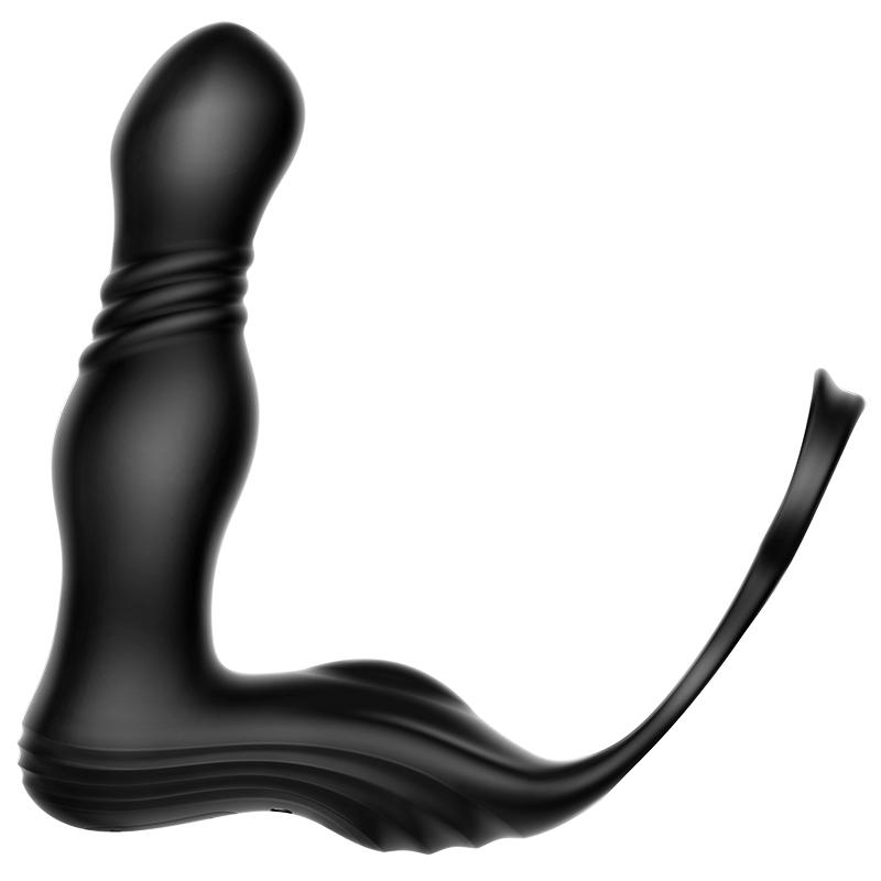 Sagittarius Thrusting Anal Plug with Cock Ring prodives you ... Erocome - Sagittarius - Black photo-5
