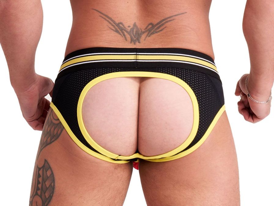 These jock briefs feature the signature Mister B Urban inner... Mister B - Urban Brussels Jock Brief - Red - M photo-2