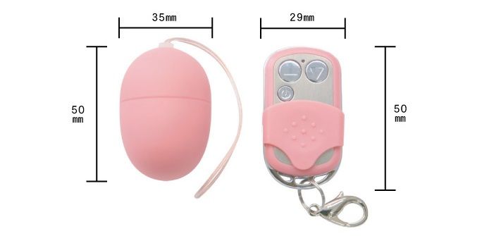Cute egg type remote control rotor.
With 10 step vibe action... A-One - Vaginal Egg Remote Control Rotor - Pink photo-5