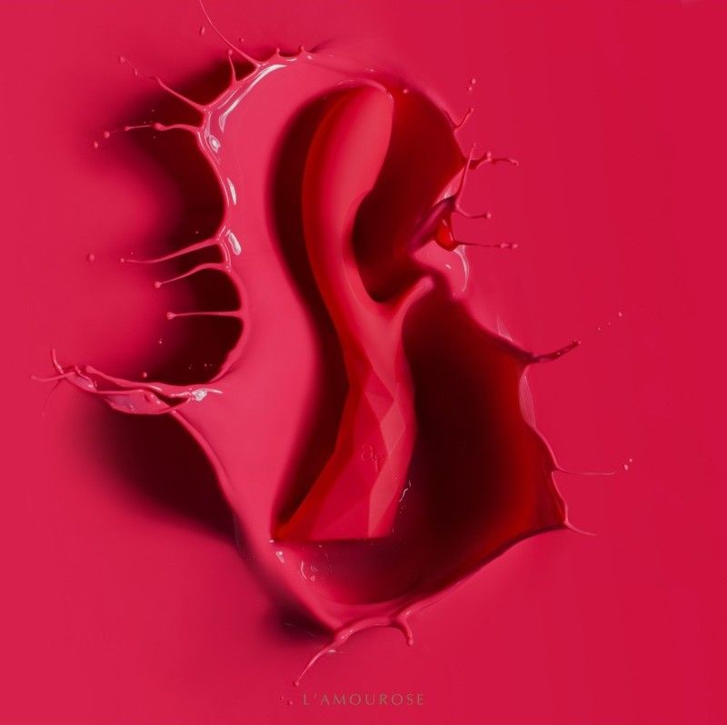 Lamourose Prism VII features intense dual vibrations in a go... Lamourose - Prism VII - Rouge photo-4