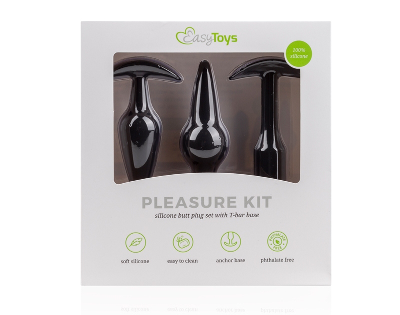 Easytoys - Pleasure Kit Anal Plugs - Black photo-10