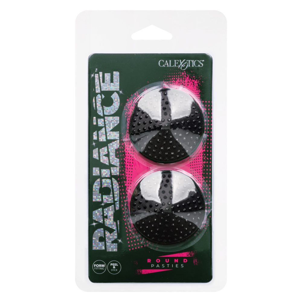 Wrap your goodies in glamour with the ravishing Radiance Rou... CEN - Radiance Round Pasties - Black photo-8
